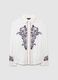 White embroidered regular fit shirt_5