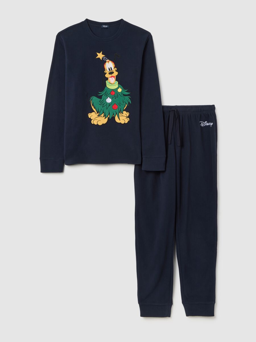 Pigiama natalizio blu regular fit con stampa Disney_4
