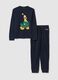 Blue regular fit Christmas pyjamas with Disney print_4