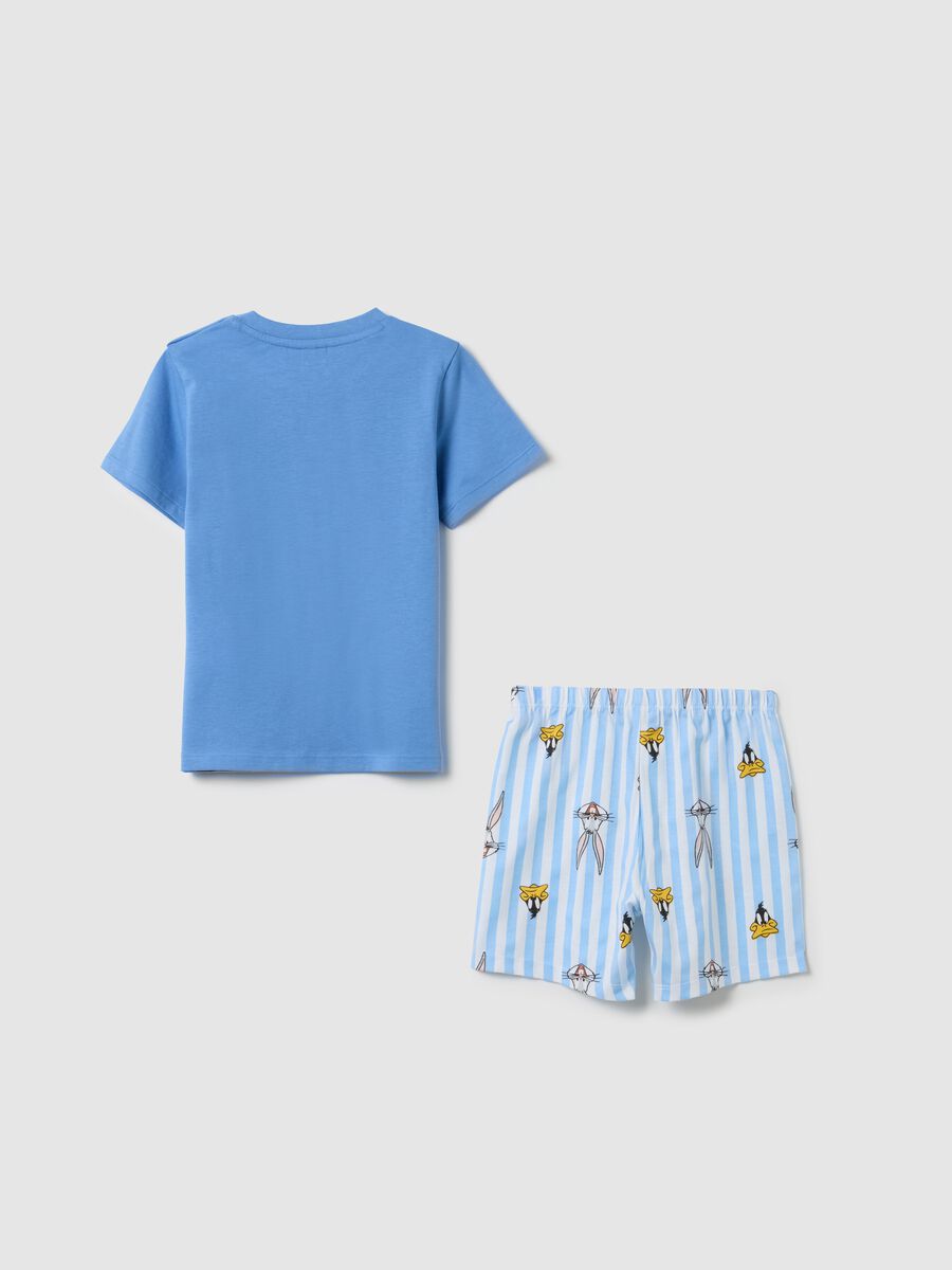 Blue Looney Tunes short pyjamas in cotton_1
