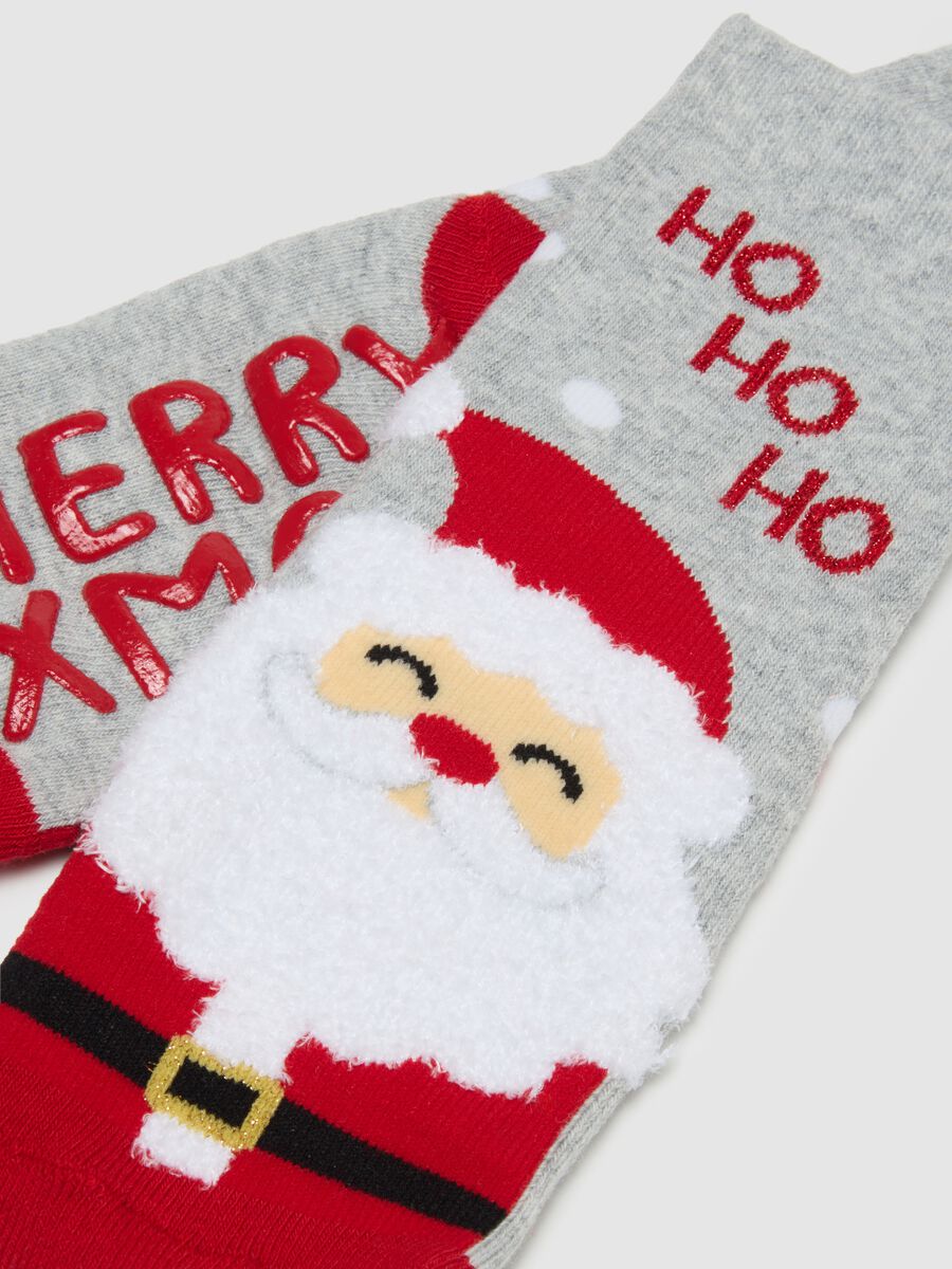 Bipack calze natalizie da bambina in misto cotone multicolor_2