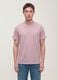 Purple mercerised pure cotton crew-neck T-shirt, regular fit_2
