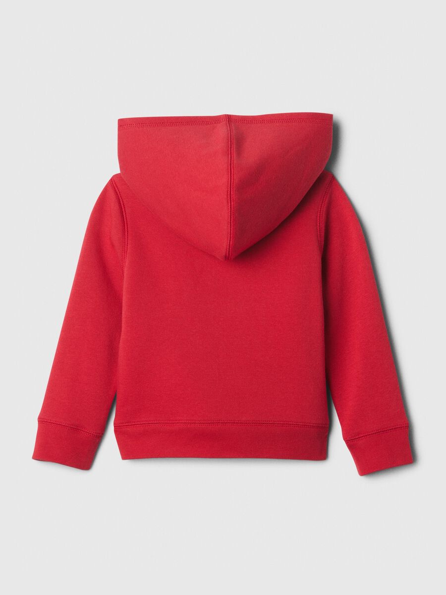 Full-zip sweatshirt and hood with sherpa lining_1