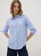 Camicia azzurra a righe in pura viscosa regular fit_0