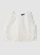 Top bianco in puro cotone con bordo smerlato_3