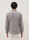 Grey linen-cotton blend shirt with regular fit_2