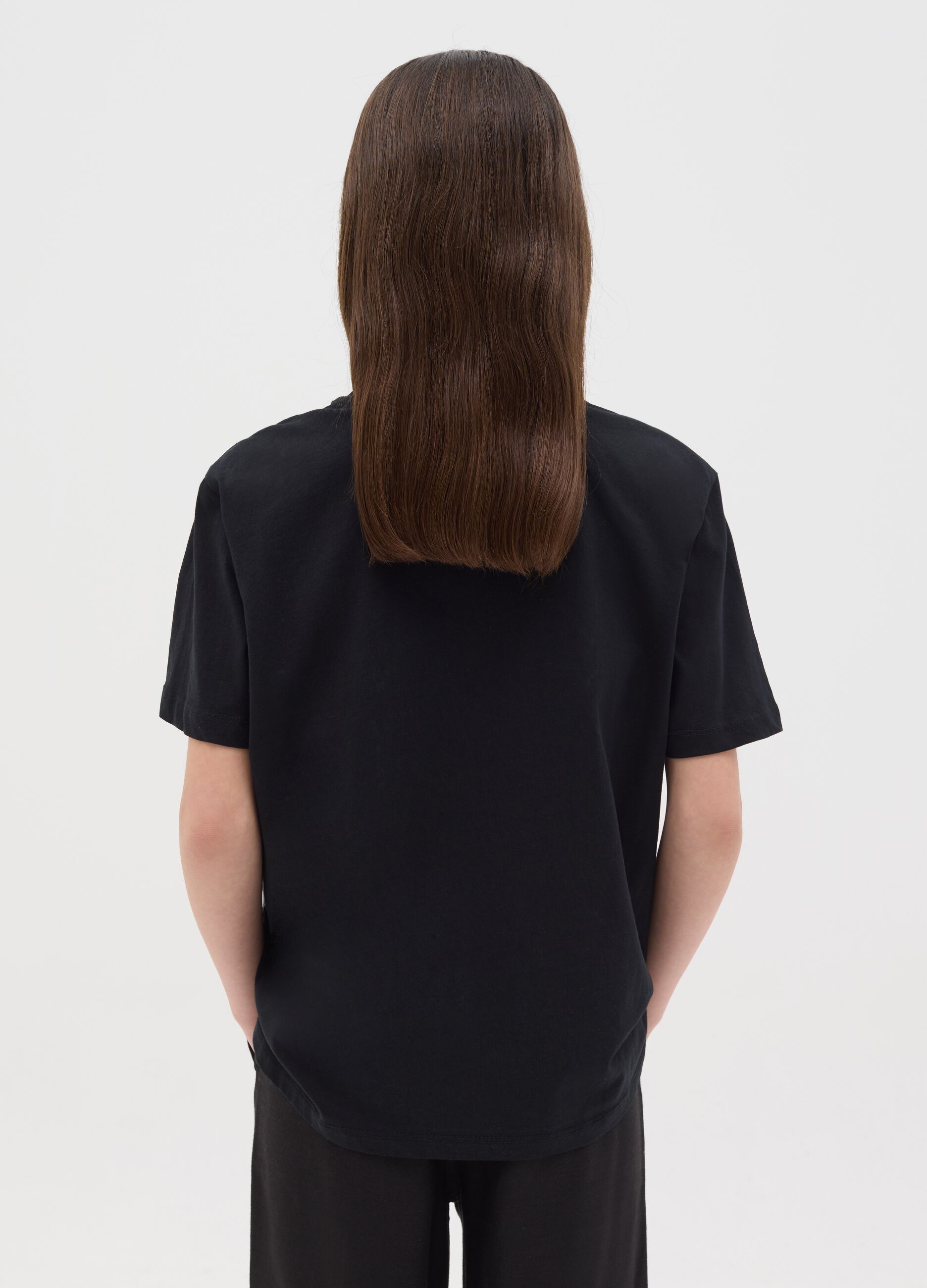 T-shirt in cotone con stampa Kuromi 
