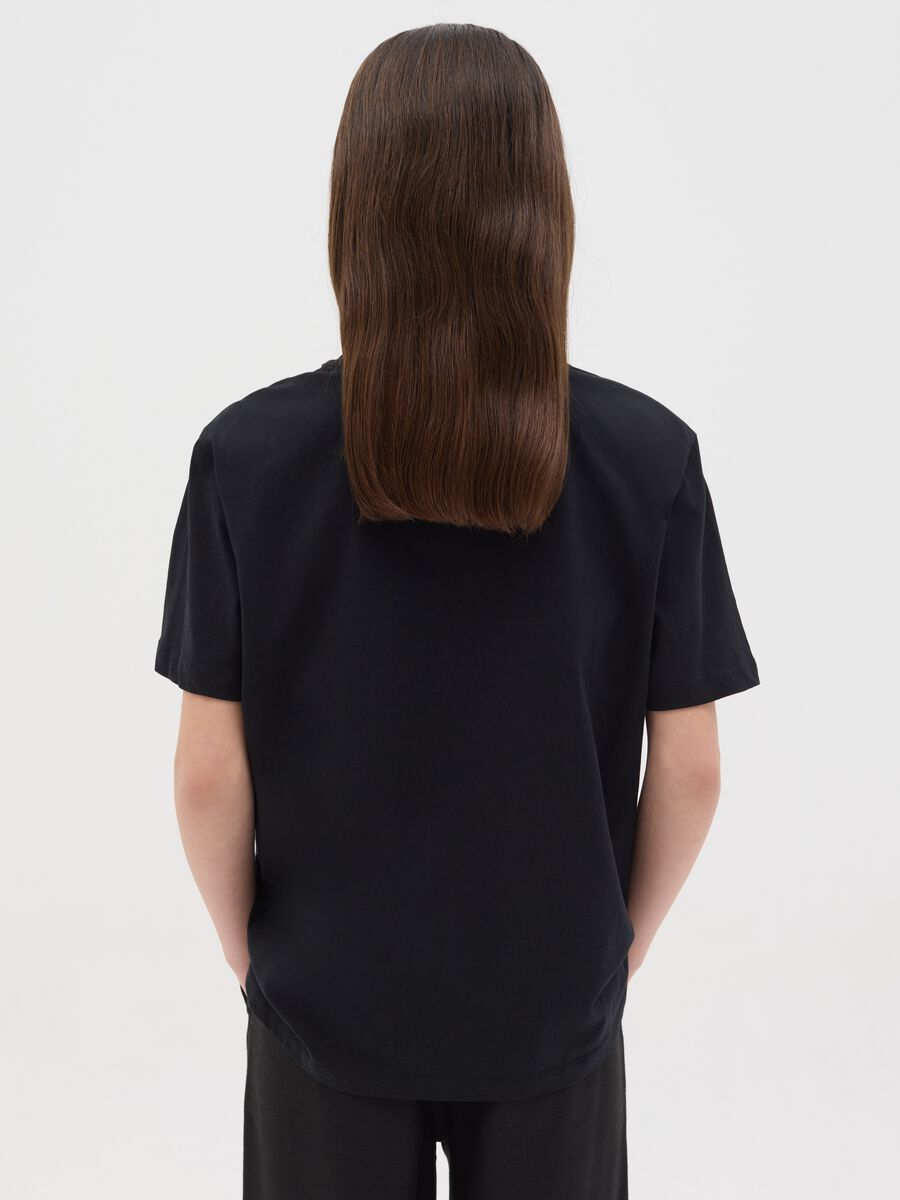 T-shirt in cotone con stampa Kuromi _2