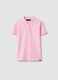 Polo in puro cotone biologico rosa regular fit_4