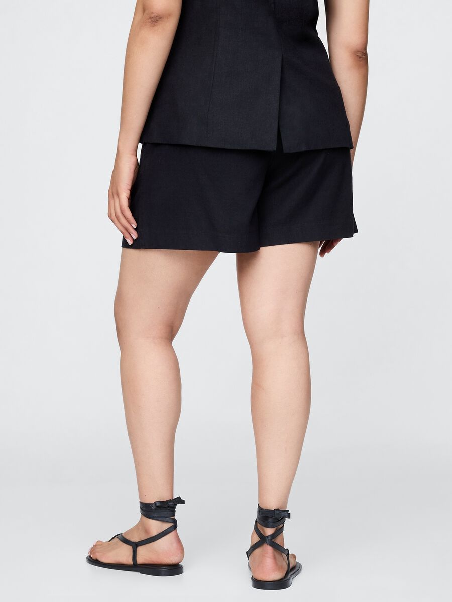 Shorts in lino e viscosa_5