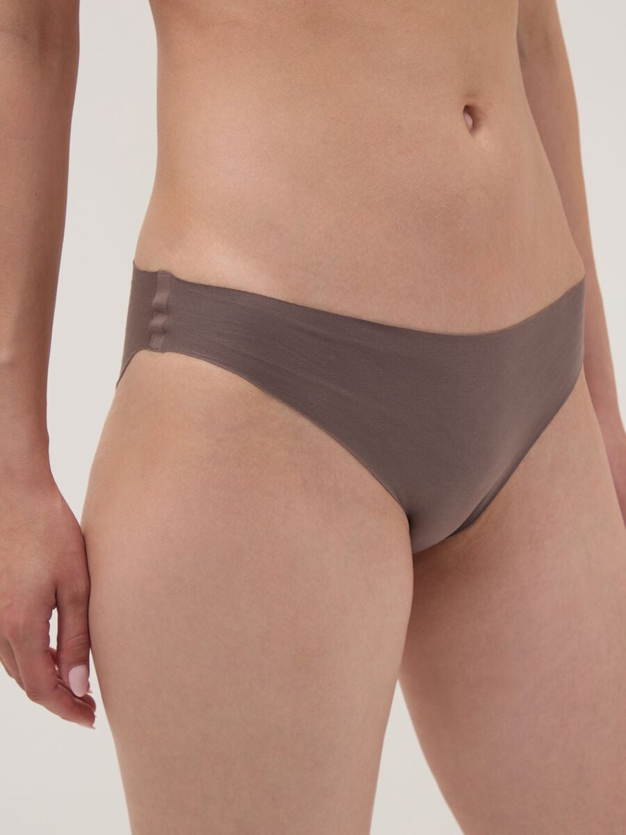 Slip marrone in cotone organico elasticizzato_3