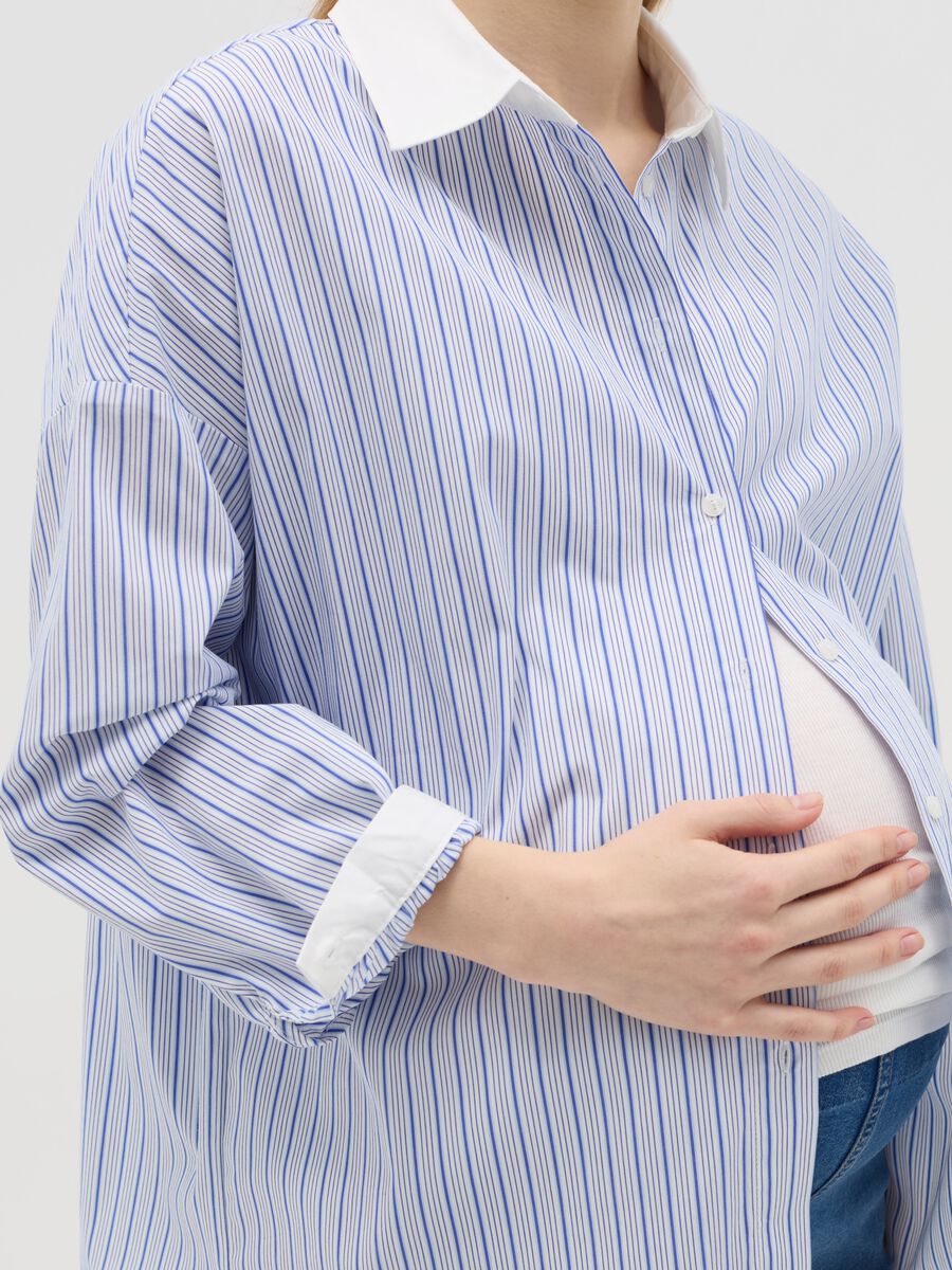 Striped maternity shirt_2