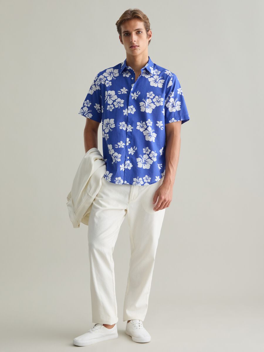 Men's Multicolour Pure Cotton Regular Fit Shirt_1