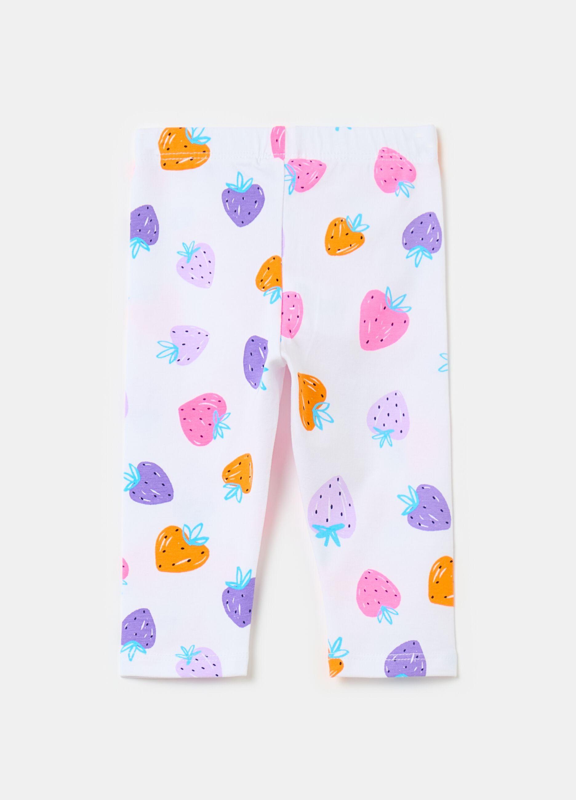Three-quarter leggings with print