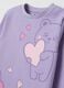 Fleece pyjamas with bear and hearts print_2