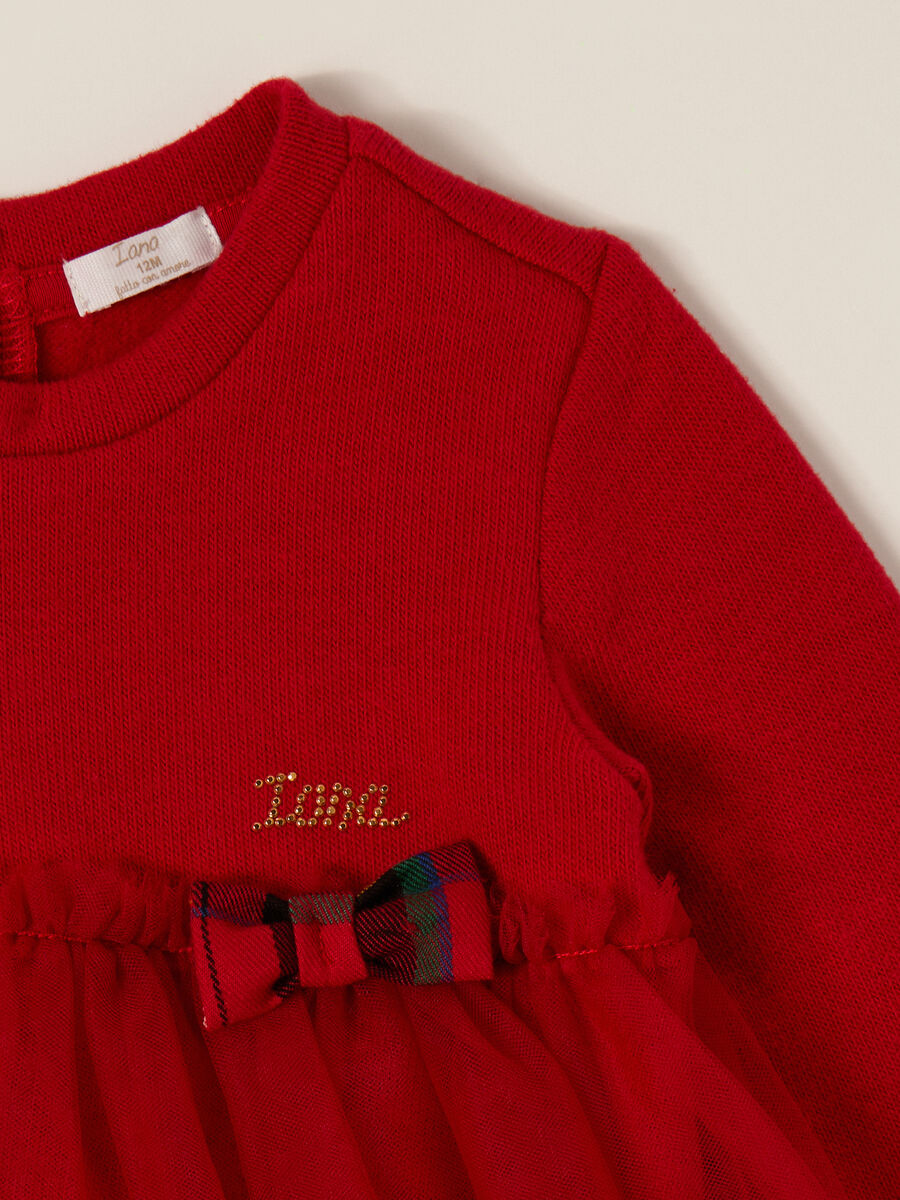 Red Dress with Tulle Skirt_2