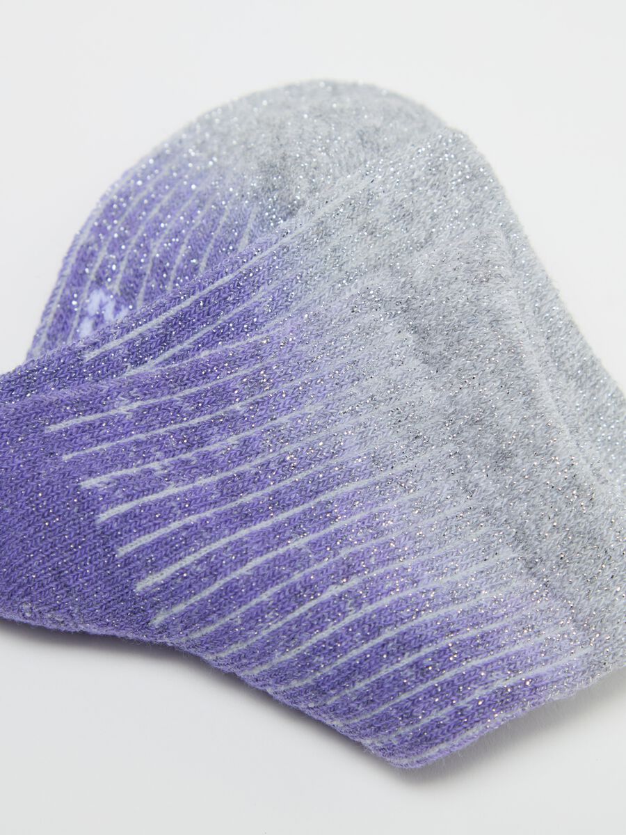 Two-pack ribbed socks with lurex_2