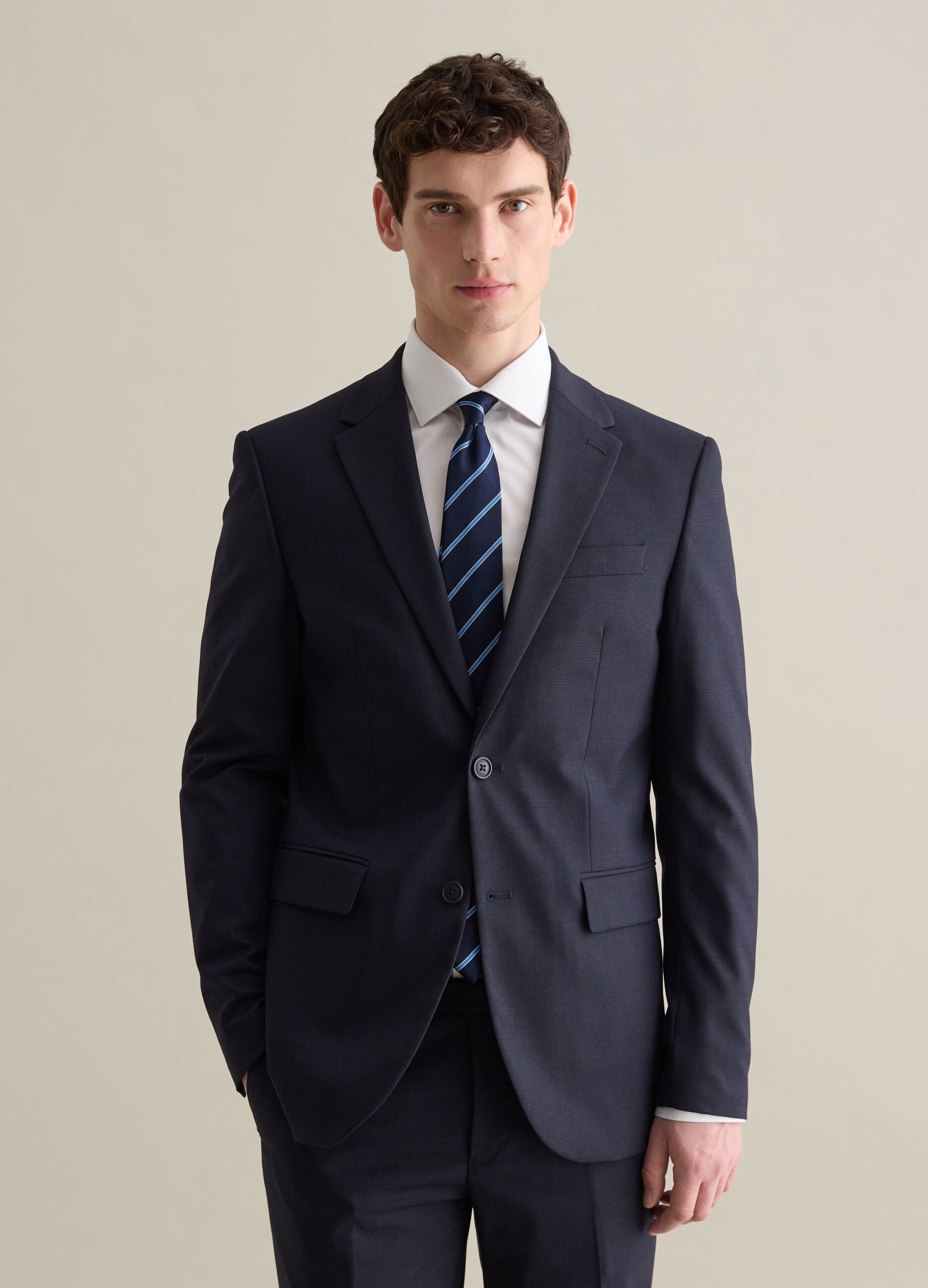 Single-breasted regular-fit blazer