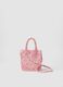Multicoloured pure paper fabric bag for girls with shoulder strap_0