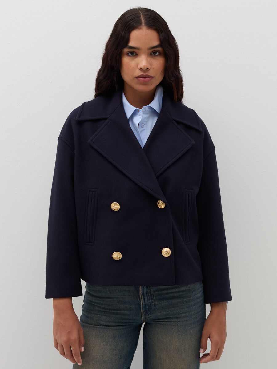 Cappotto corto doppiopetto_0