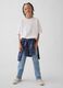 Children's regular fit blue denim stretch cotton trousers_0