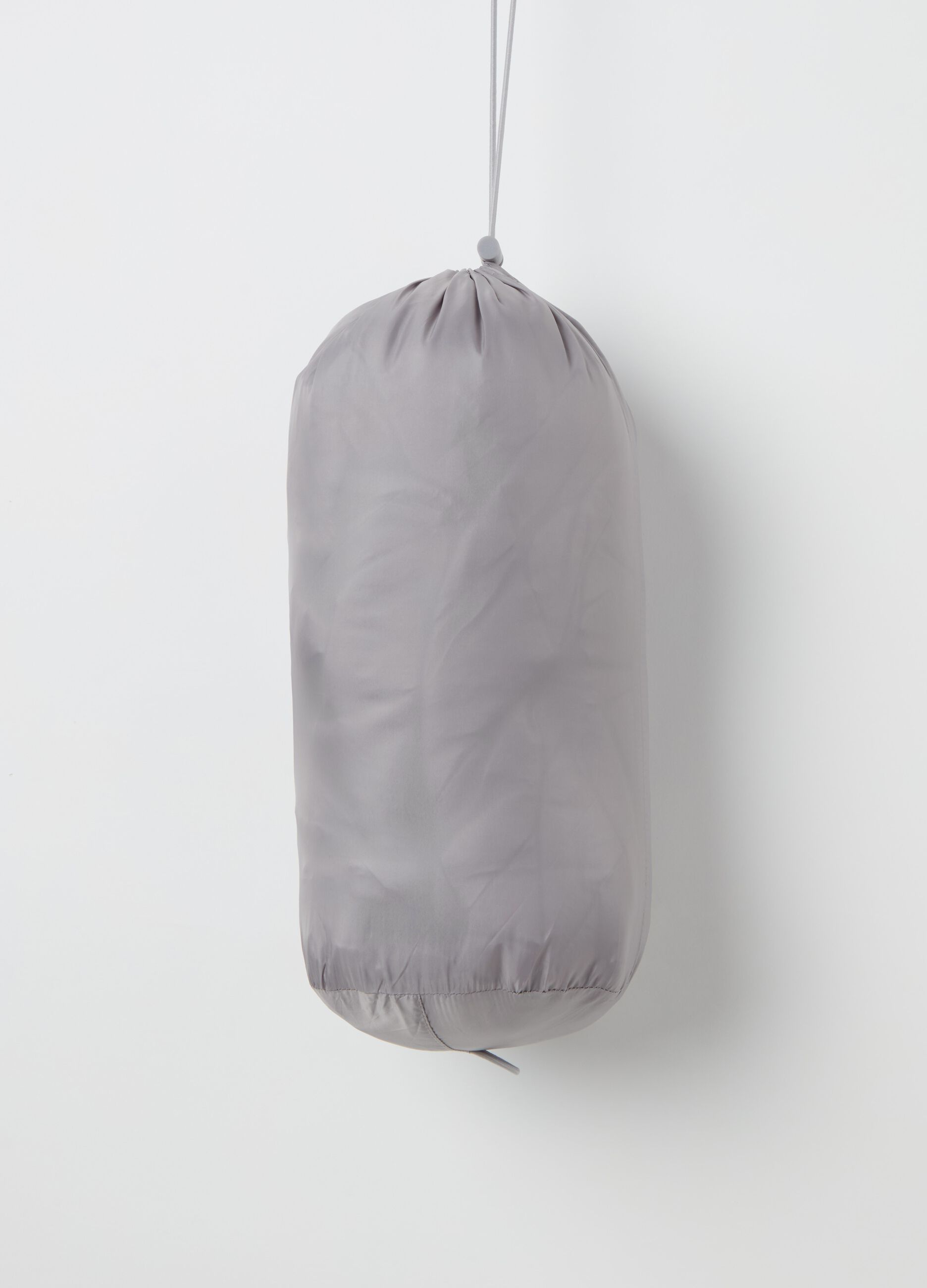 Piumino corto ultralight con cappuccio e zip