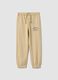 Children's pure cotton beige trousers regular fit_0
