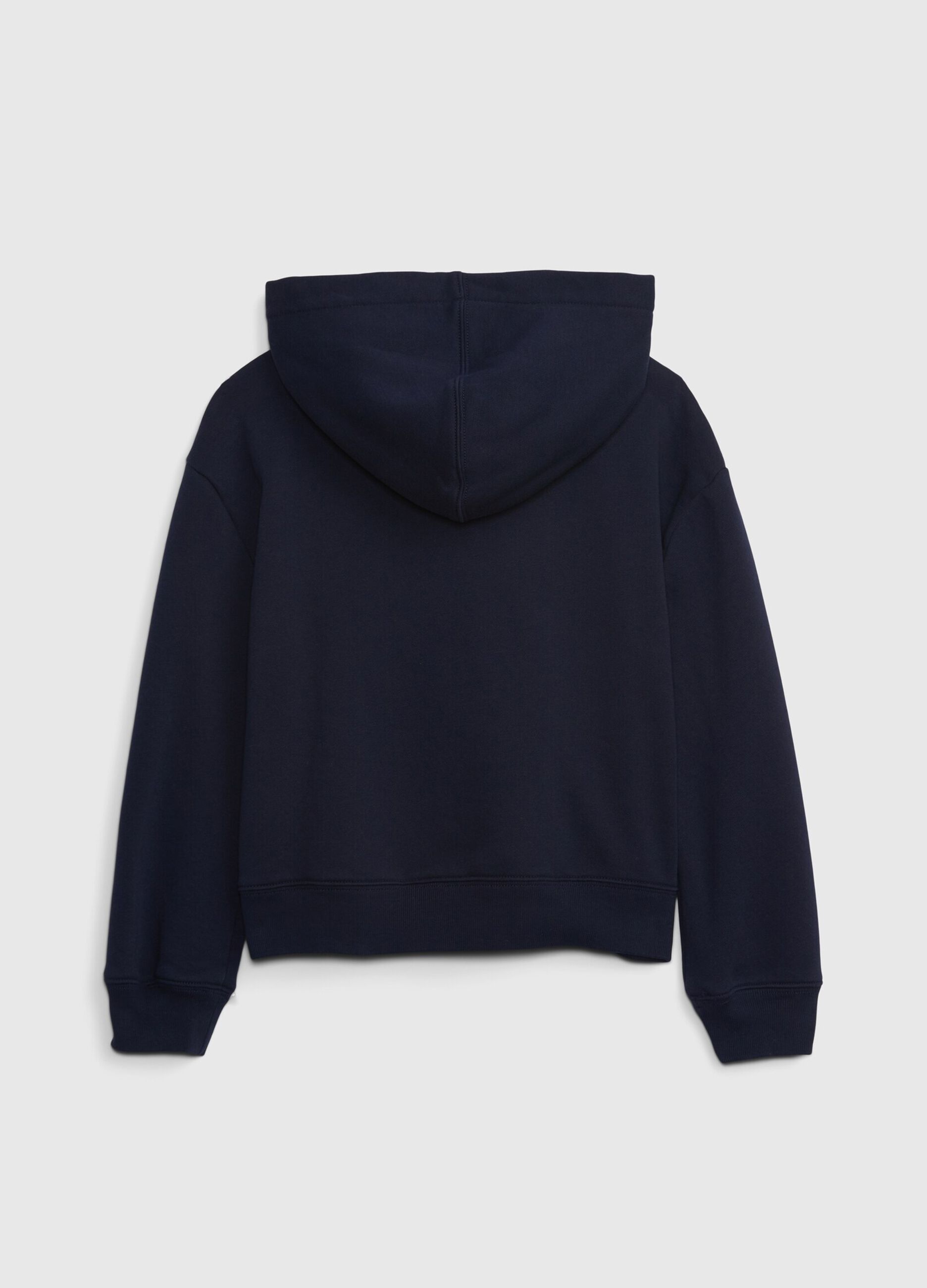 Full-zip logo con paillettes
