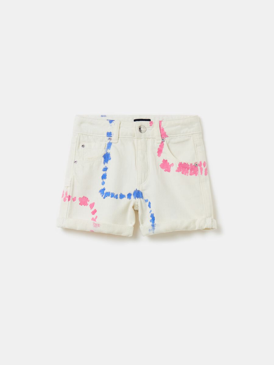 Shorts in cotton with print_3