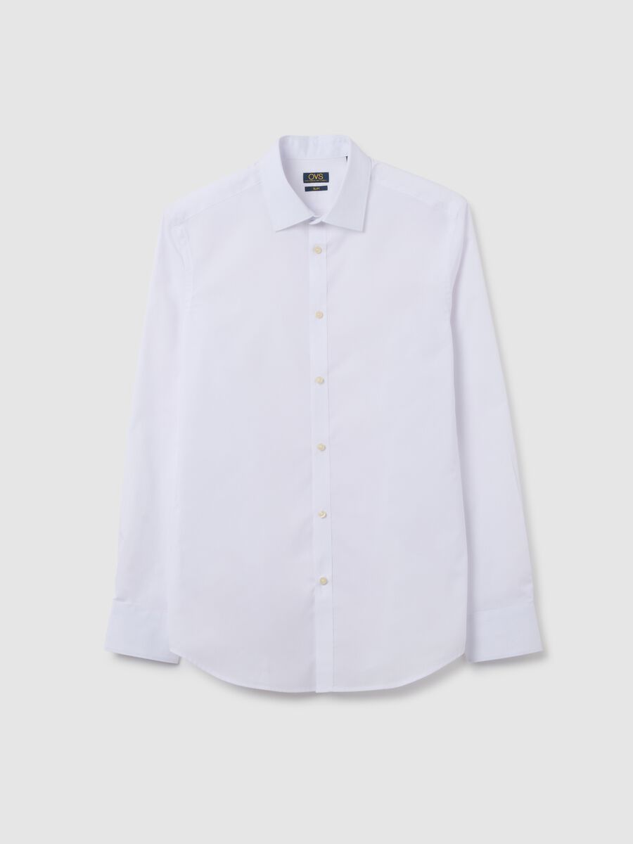 Slim Fit White Shirt_0