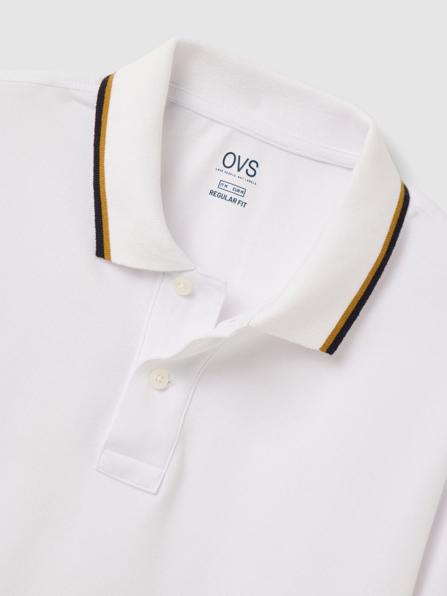 White short-sleeve cotton polo by Ovs_5