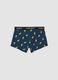 Blue stretch organic cotton Peanuts print boxer shorts_1