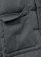 Grey Long Padded Jacket Regular Fit_6