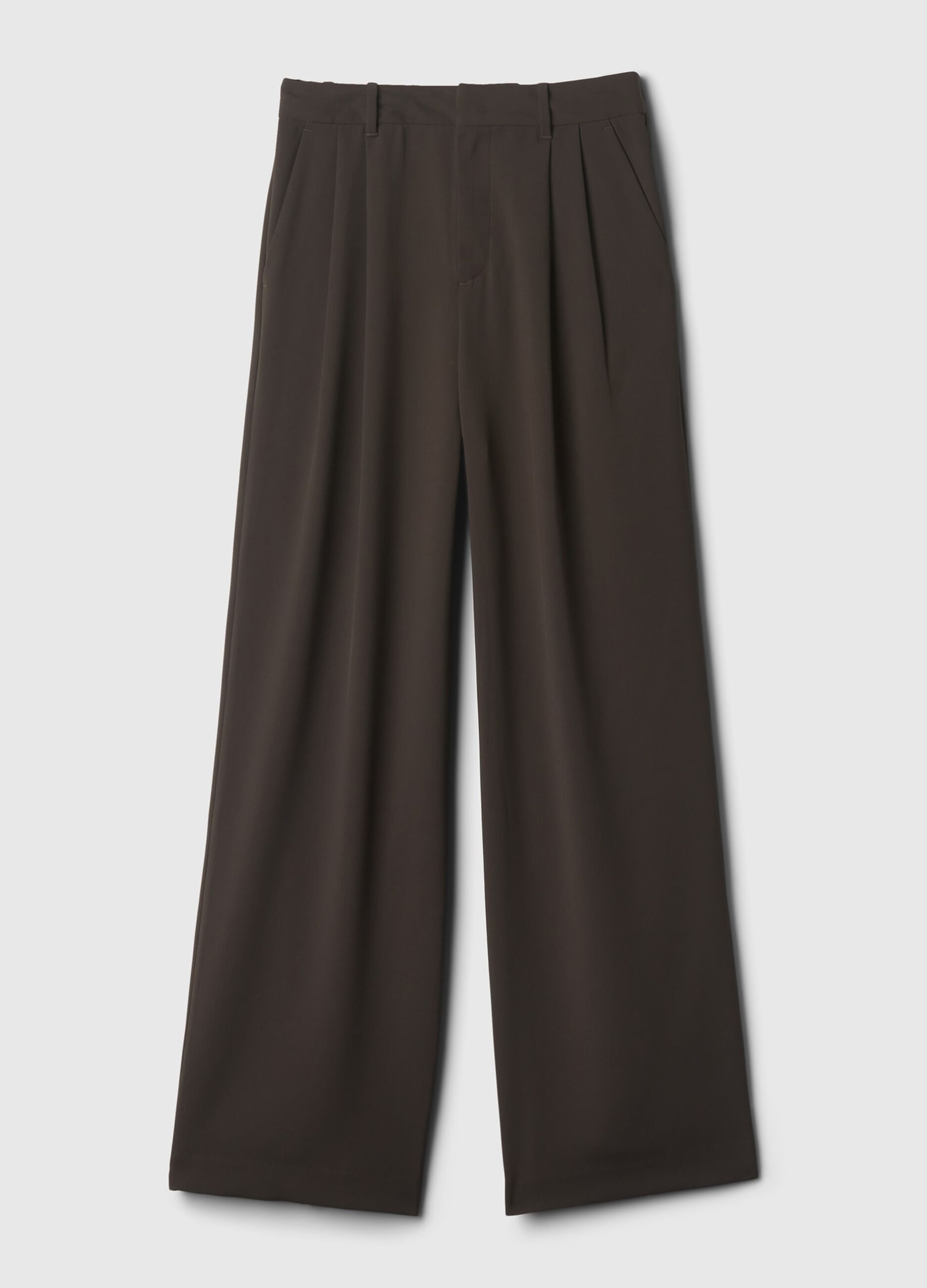 Wide leg trousers with darts