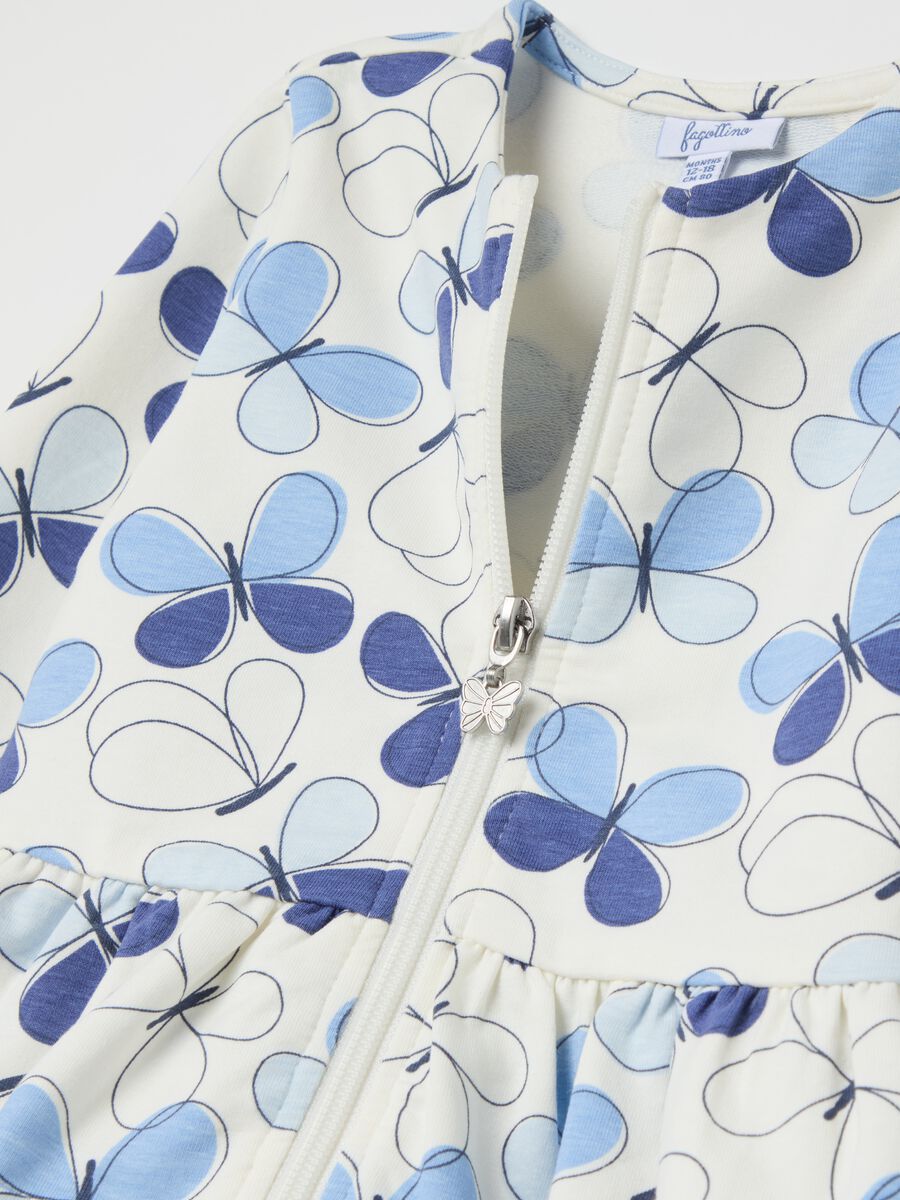 Stretch cotton jogging set with butterflies print_2