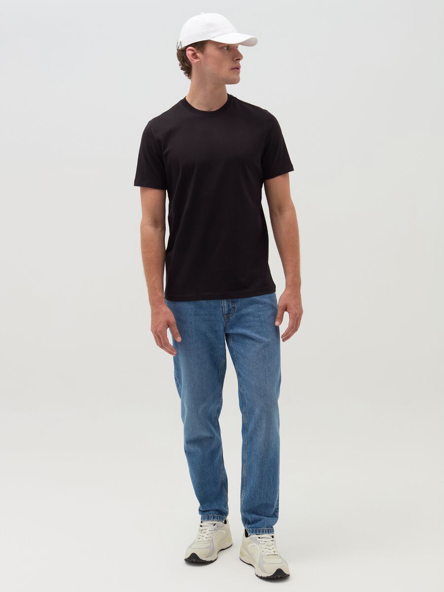 Cotton T-shirt with round neck_1
