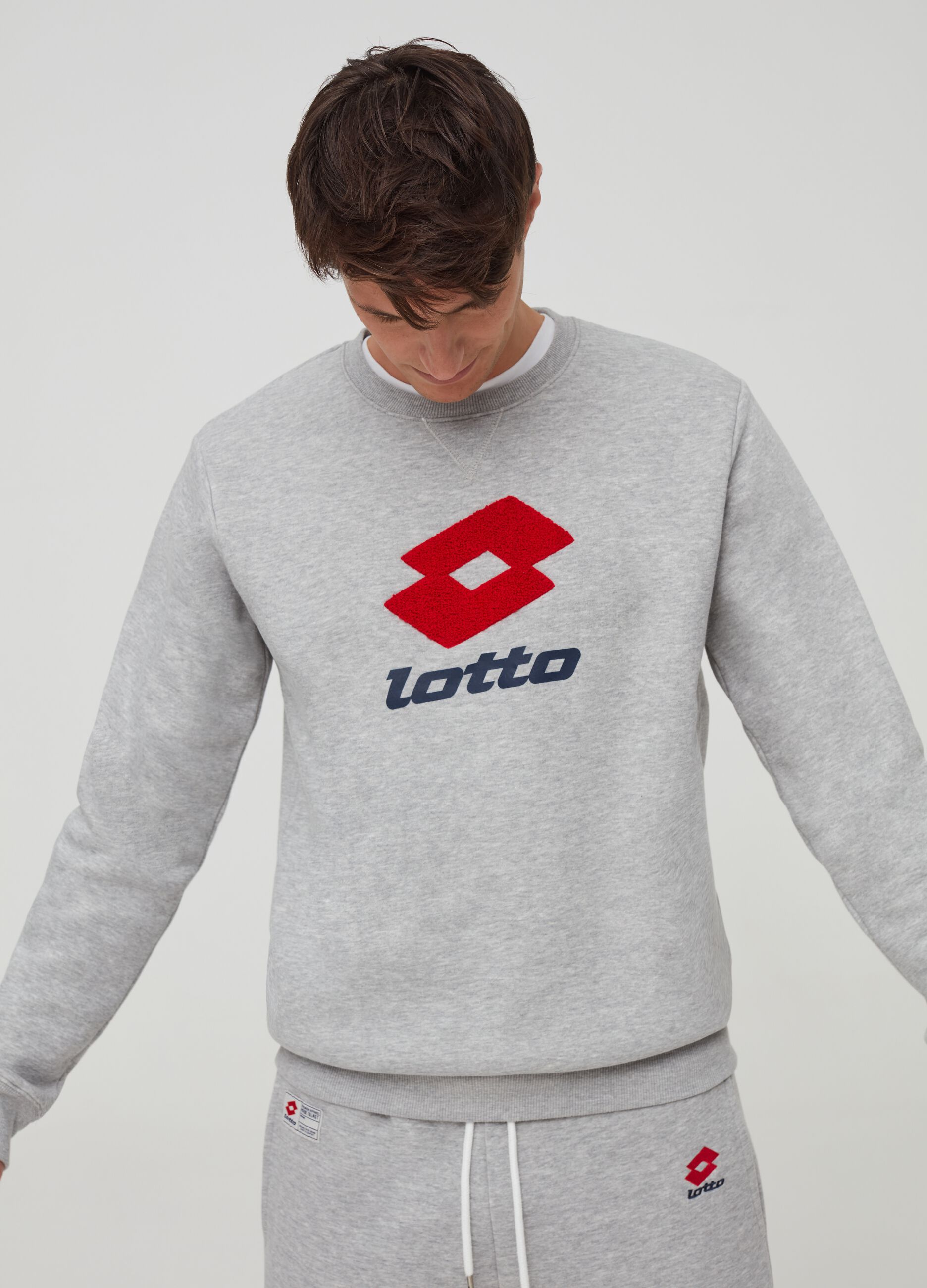 Mélange Lotto sweatshirt with round neck