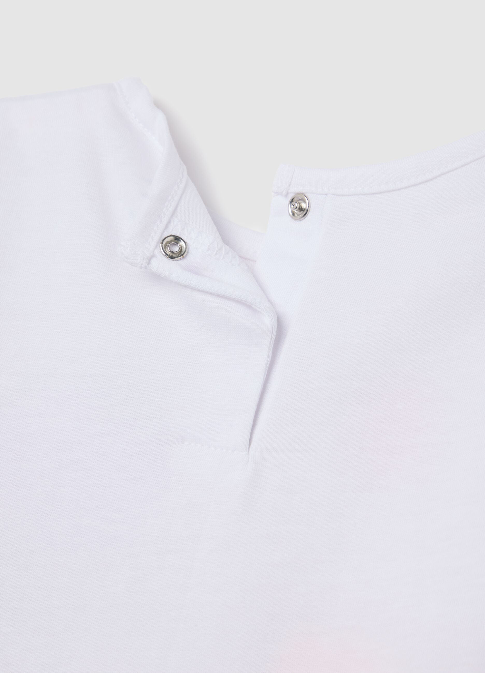 Short pyjamas in pure cotton with fruit print