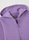 Girls' sweatshirt in pure purple cotton with regular fit_3