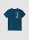 Kids' blue pure cotton t-shirt regular fit with prints_0