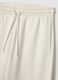 White regular fit cotton blend jogger trousers_5