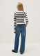 Girls' pure cotton blue paper bag jeans_1