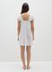 White Pure Cotton Women's Dress with Ruffles_3