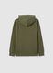 Boys' pure cotton green hoodie regular fit_4
