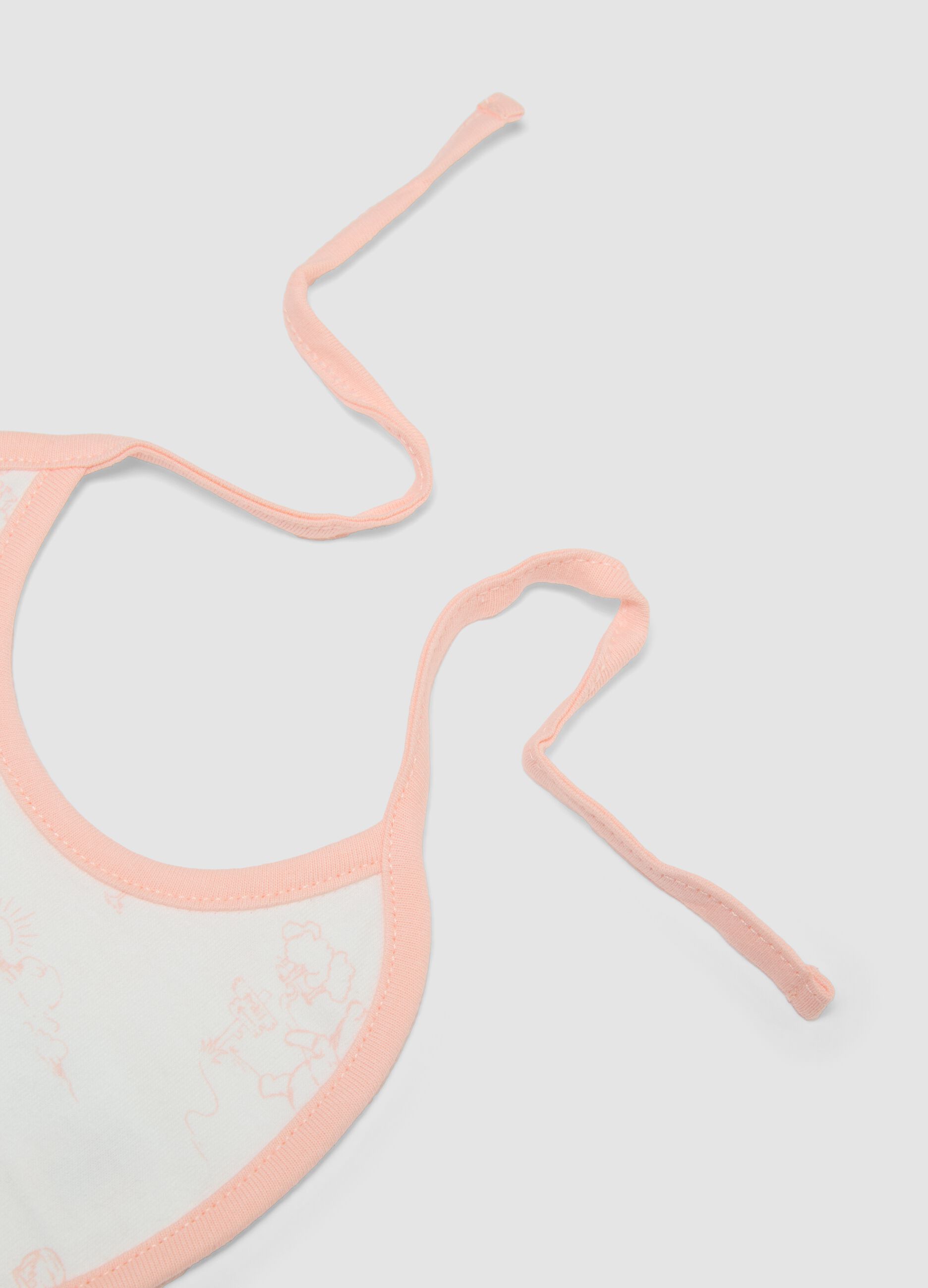 2-pack of multicolour pure cotton bibs for baby girls Winnie-the-Pooh