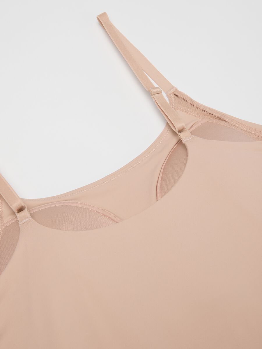 Beige camisole with thin straps regular fit_5