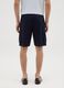 Men&rsquo;s blue regular fit Bermuda shorts in 100% cotton_3