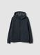 Grey hooded stretch-fabric jacket for boys_0