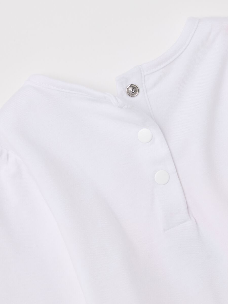 Long-sleeved T-shirt with diamantés and rainbow print_3