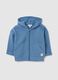 Boy's blue pure cotton sweatshirt with regular fit_0